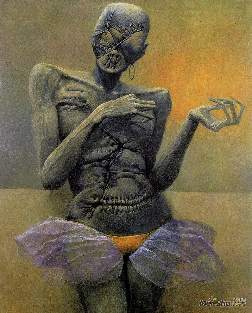 济斯瓦夫·贝克辛斯基(Zdzislaw Beksinski)高清作品《无题》