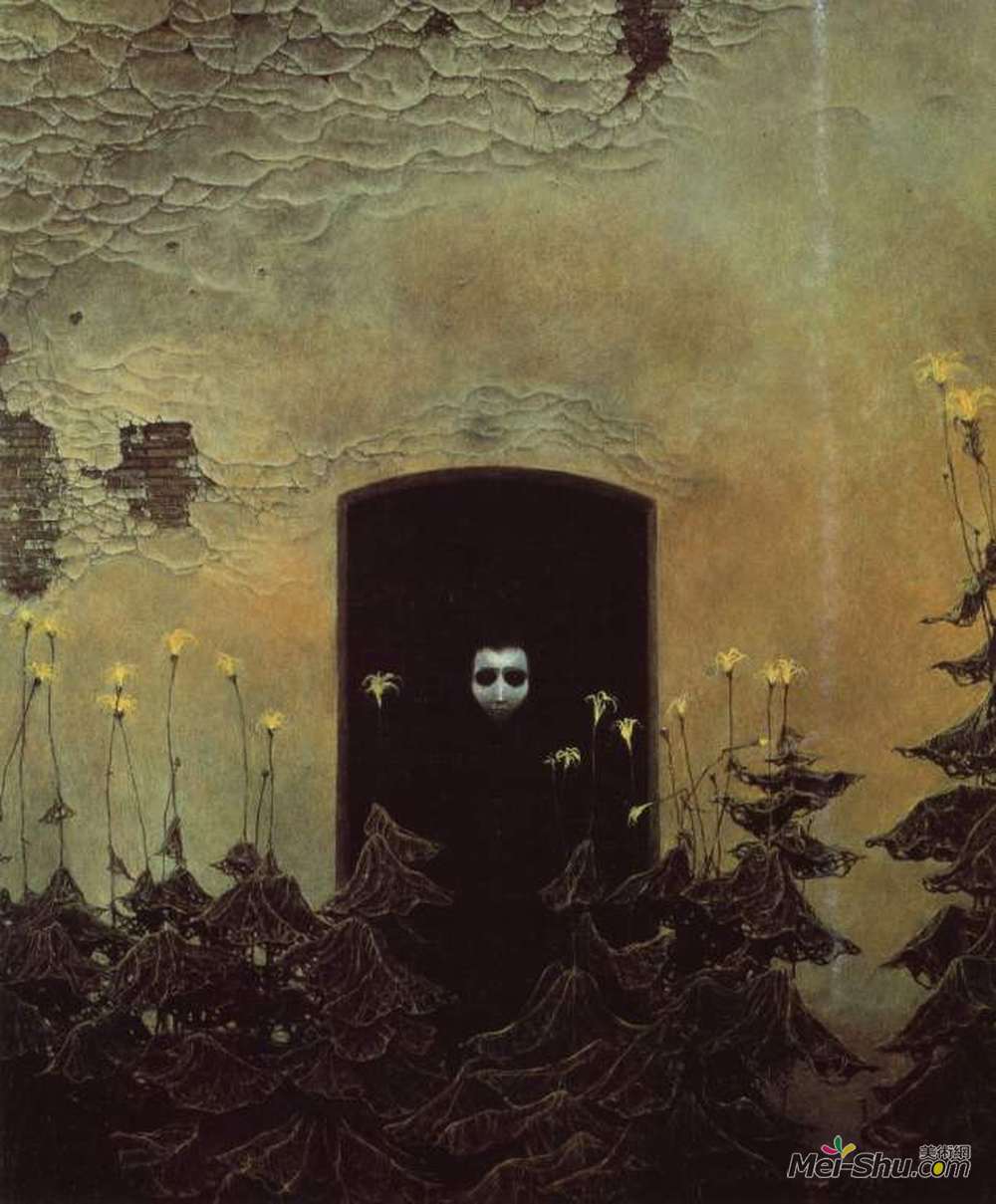 济斯瓦夫·贝克辛斯基(Zdzislaw Beksinski)高清作品《无题》