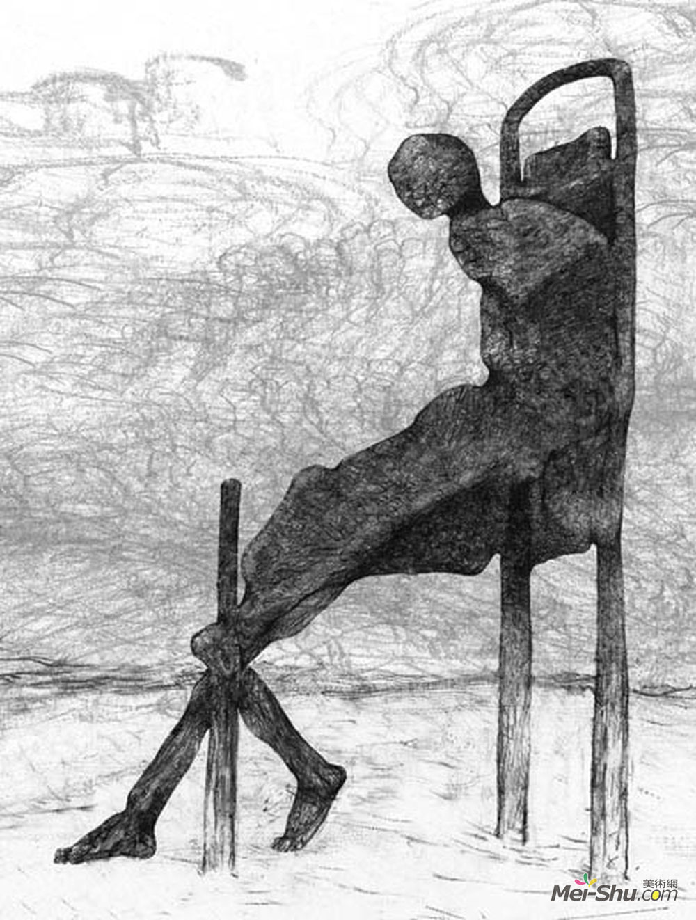 济斯瓦夫·贝克辛斯基(Zdzislaw Beksinski)高清作品《无题》