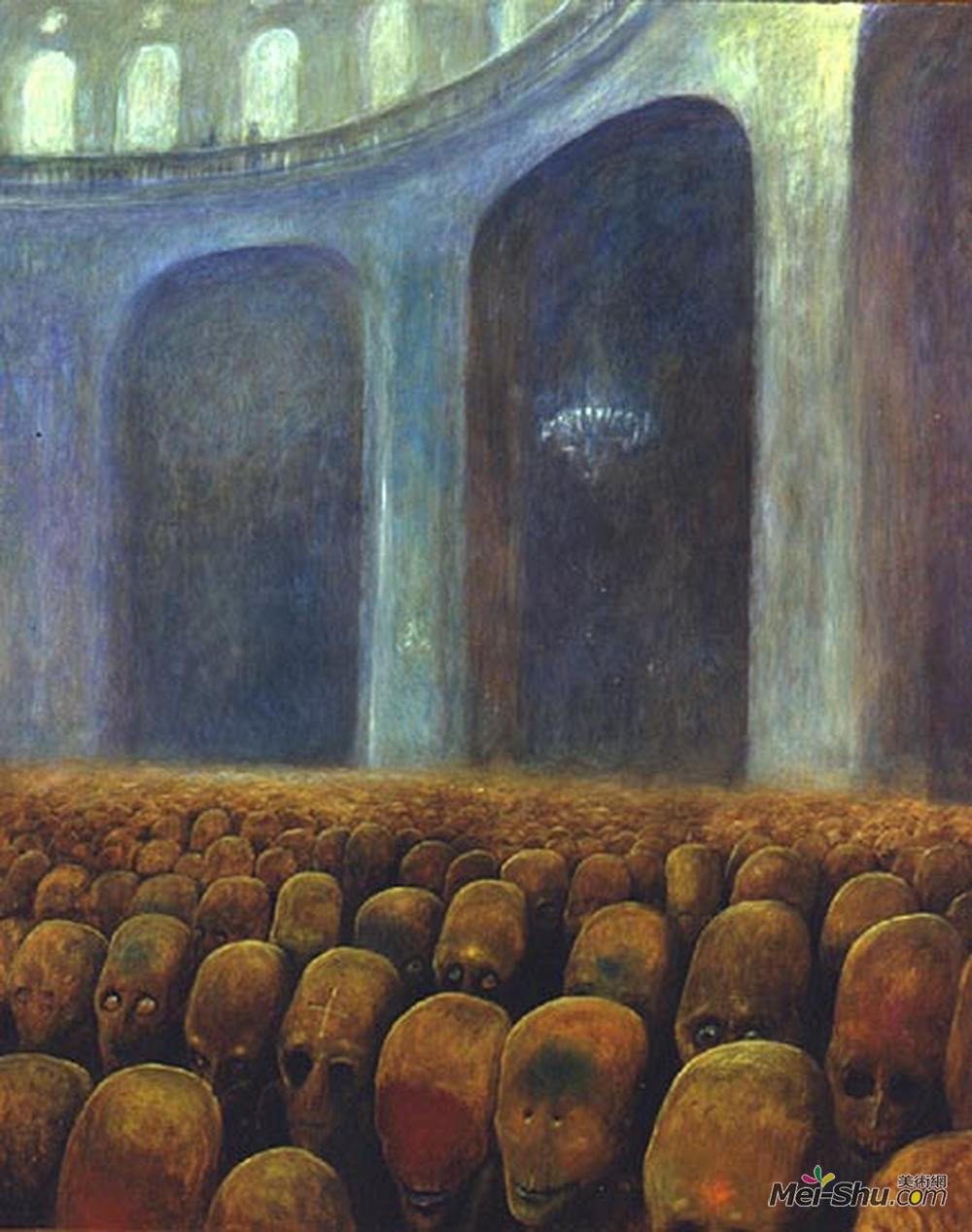 济斯瓦夫·贝克辛斯基(Zdzislaw Beksinski)高清作品《无题》