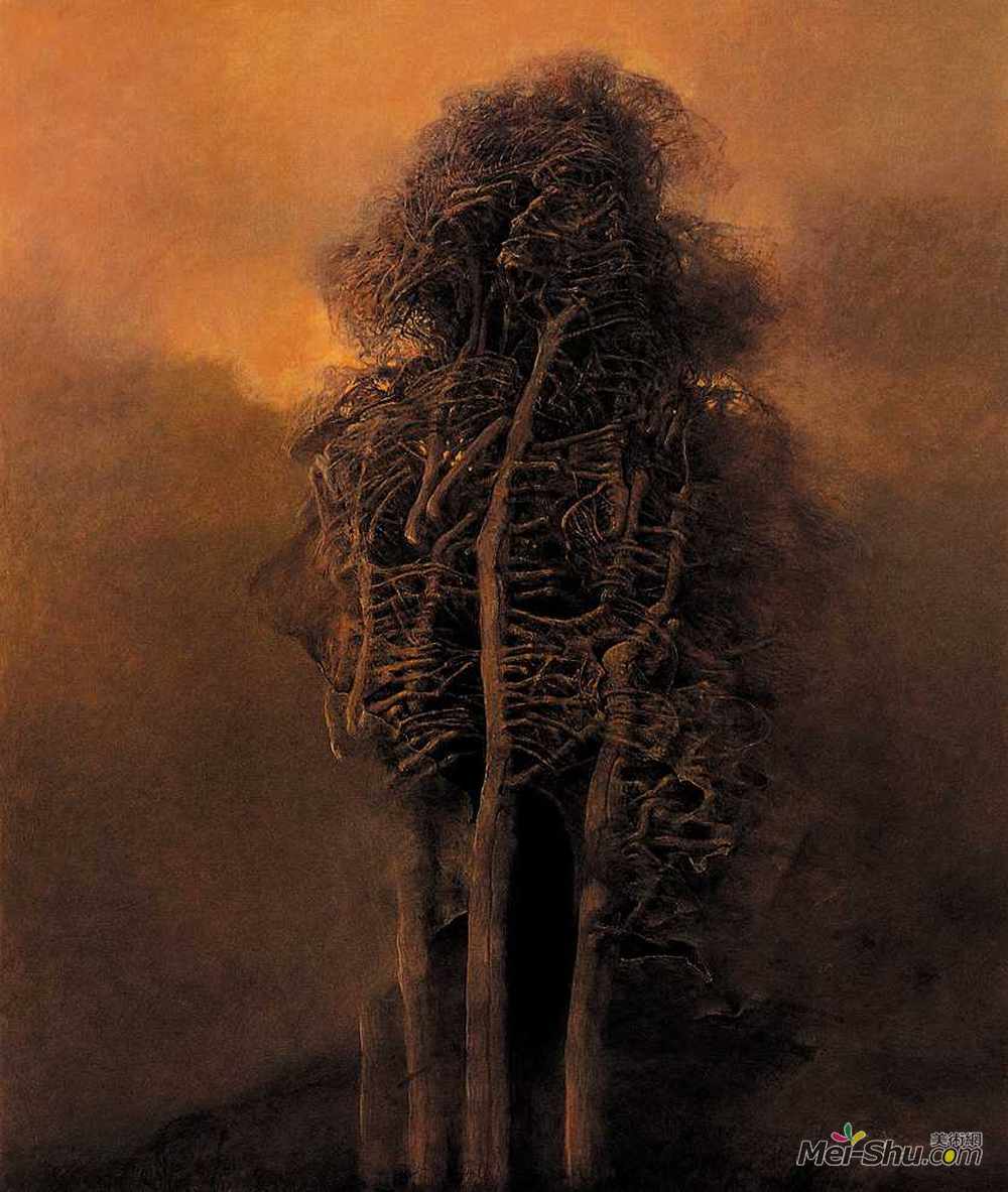 济斯瓦夫·贝克辛斯基(Zdzislaw Beksinski)高清作品《无题》