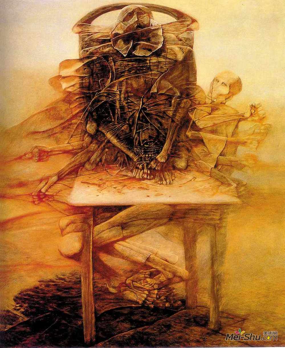 济斯瓦夫·贝克辛斯基(Zdzislaw Beksinski)高清作品《无题》