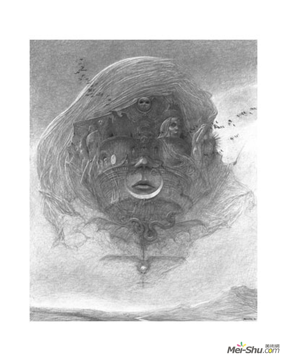 济斯瓦夫·贝克辛斯基(Zdzislaw Beksinski)高清作品《无题》