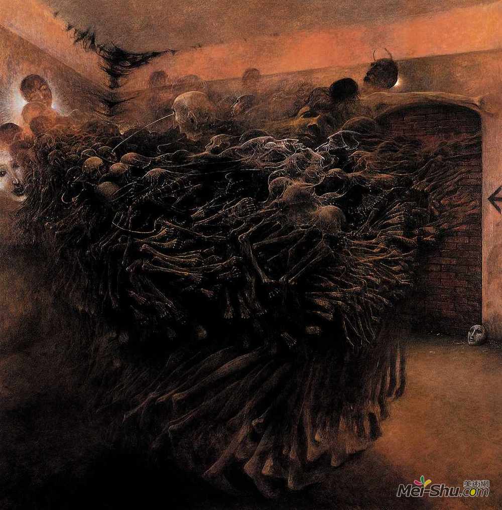 济斯瓦夫·贝克辛斯基(Zdzislaw Beksinski)高清作品《无题》