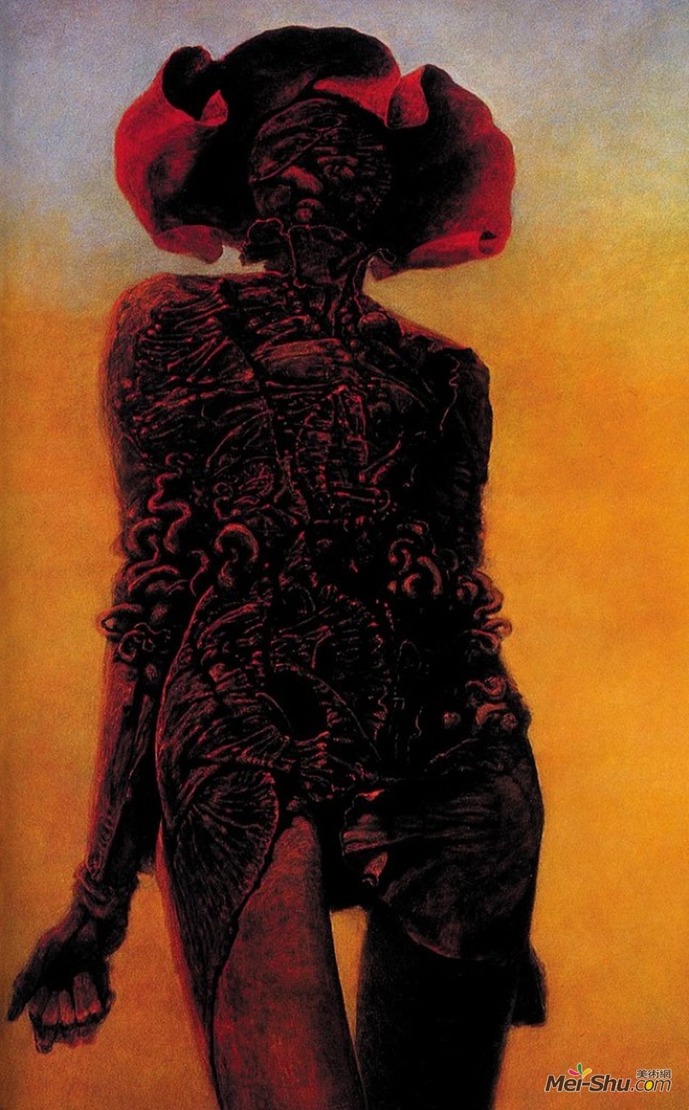 济斯瓦夫·贝克辛斯基(Zdzislaw Beksinski)高清作品《无题》