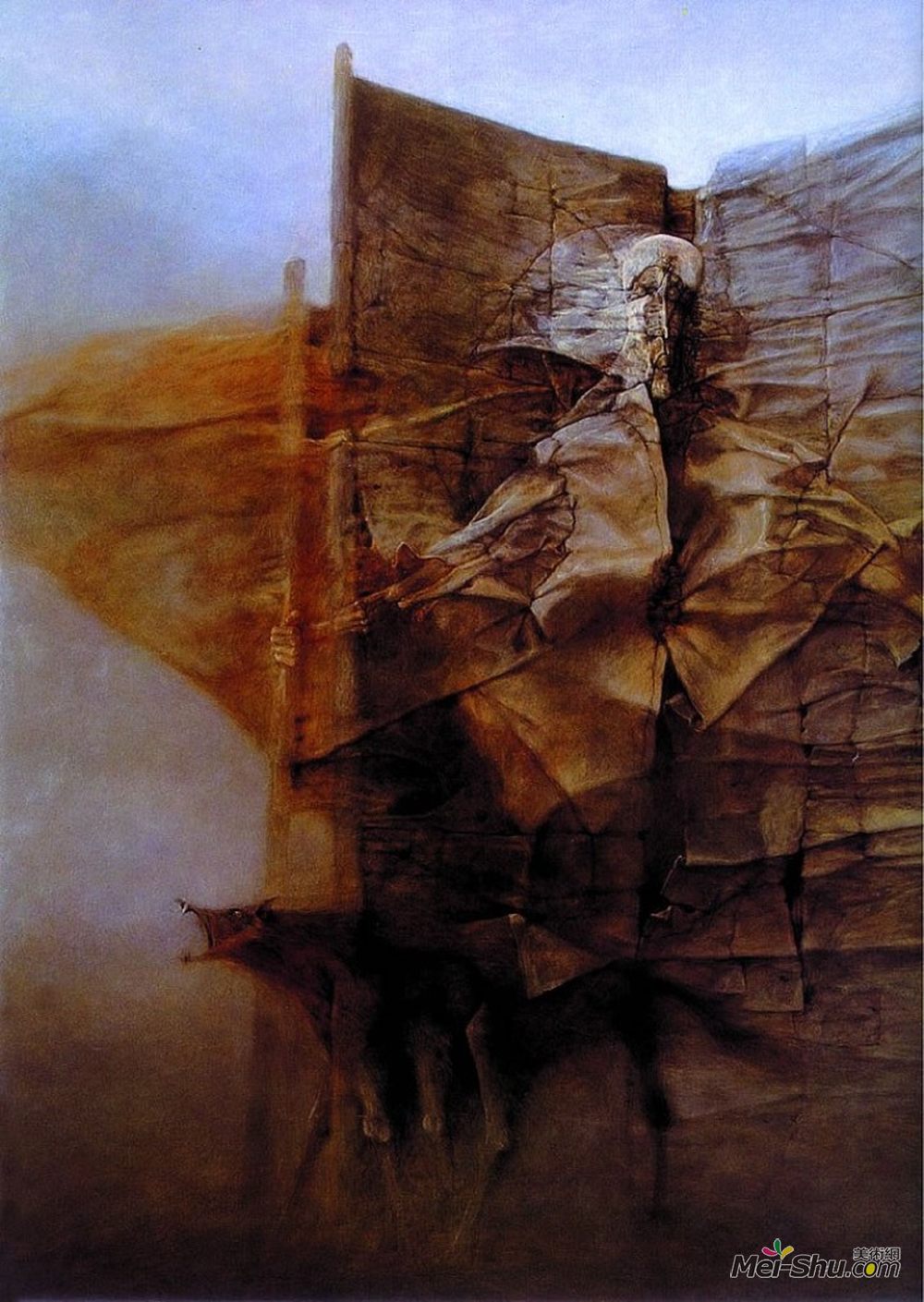 济斯瓦夫·贝克辛斯基(Zdzislaw Beksinski)高清作品《无题》