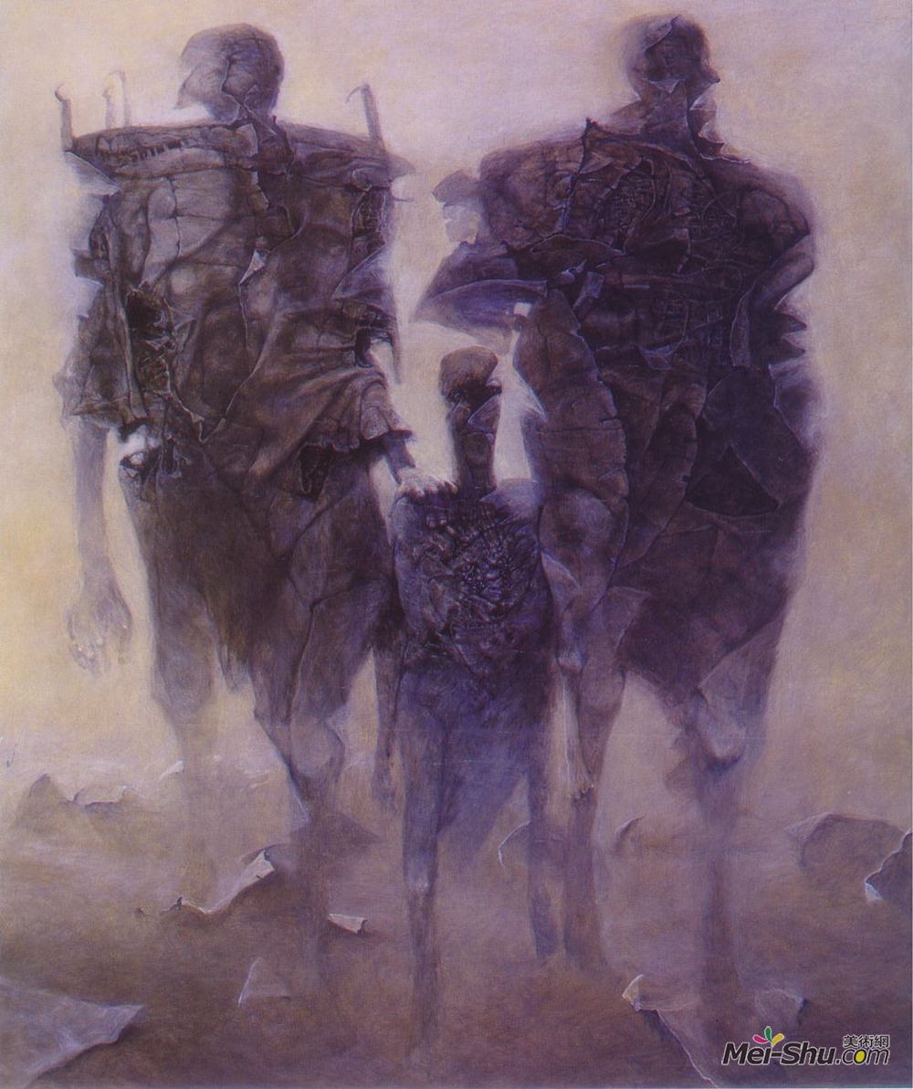 济斯瓦夫·贝克辛斯基(Zdzislaw Beksinski)高清作品《无题》