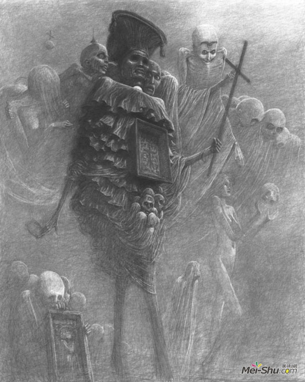 济斯瓦夫·贝克辛斯基(Zdzislaw Beksinski)高清作品《无题》