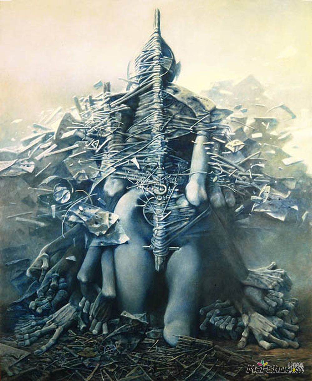 济斯瓦夫·贝克辛斯基(Zdzislaw Beksinski)高清作品《无题》