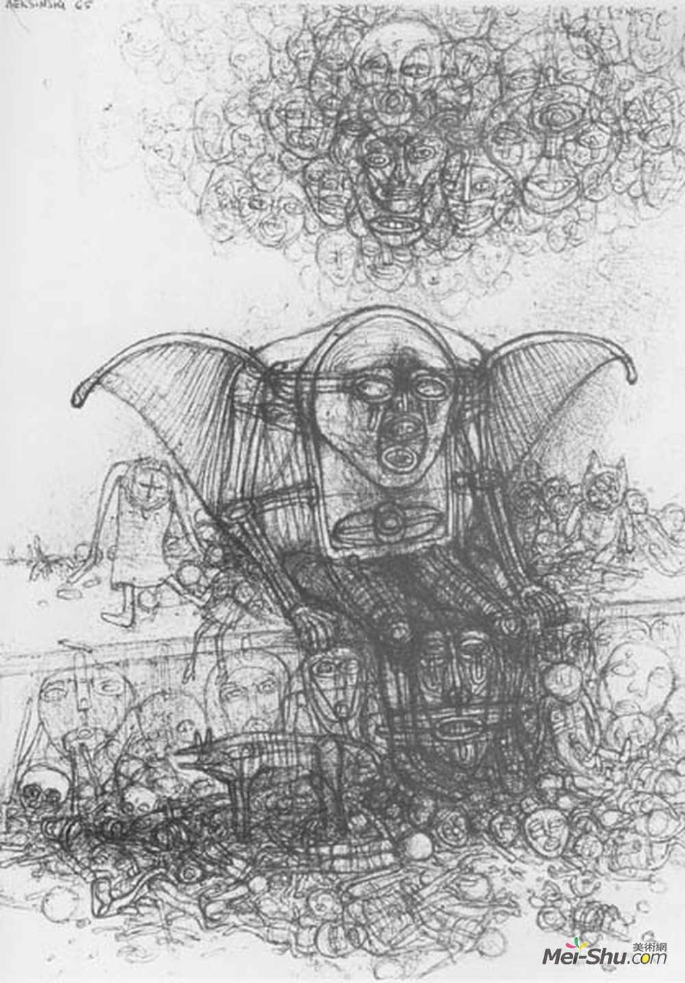 济斯瓦夫·贝克辛斯基(Zdzislaw Beksinski)高清作品《无题》