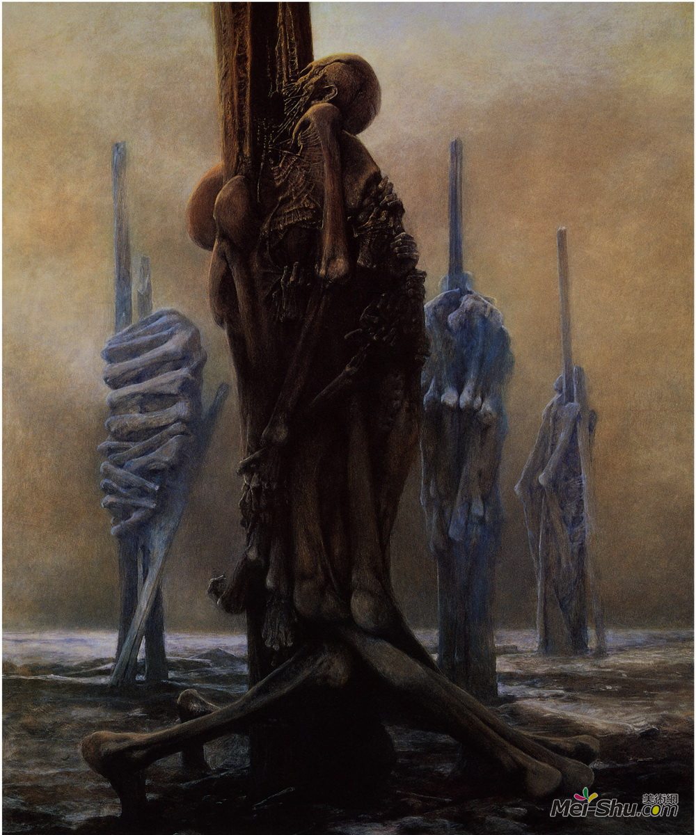 济斯瓦夫·贝克辛斯基(Zdzislaw Beksinski)高清作品《无题》