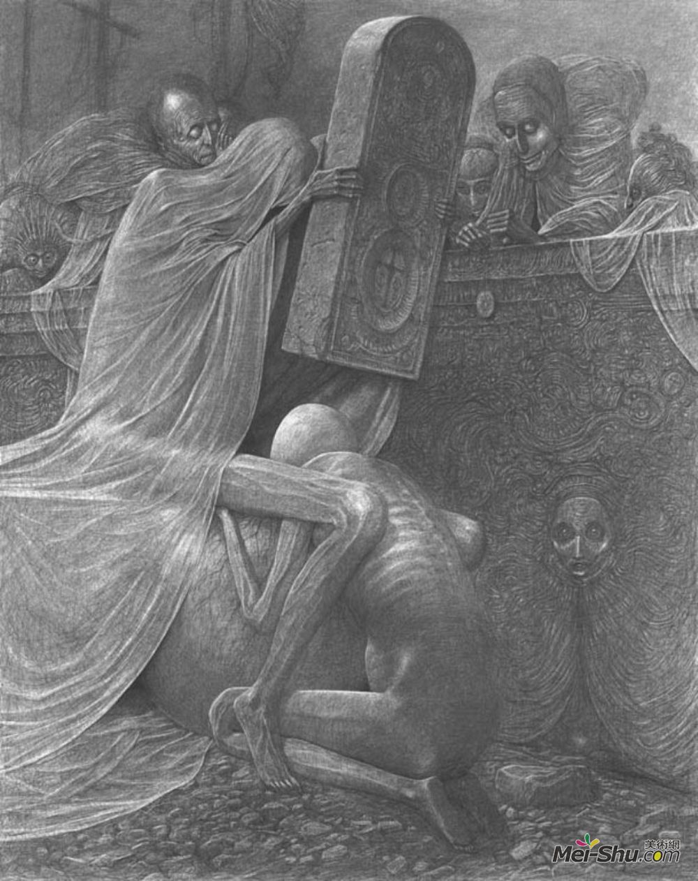 济斯瓦夫·贝克辛斯基(Zdzislaw Beksinski)高清作品《无题》