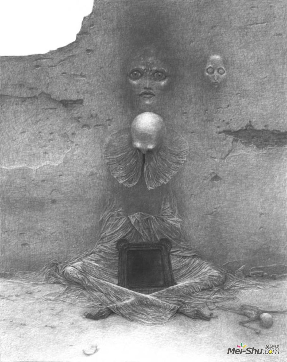 济斯瓦夫·贝克辛斯基(Zdzislaw Beksinski)高清作品《无题》