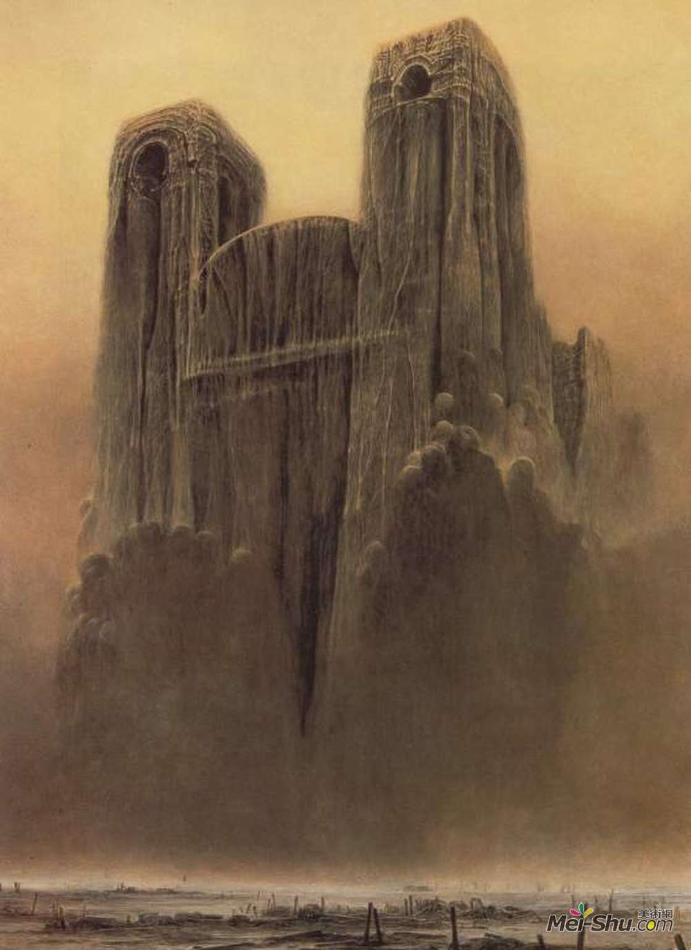 《无题》济斯瓦夫·贝克辛斯基(zdzislaw beksinski)高清作品欣赏