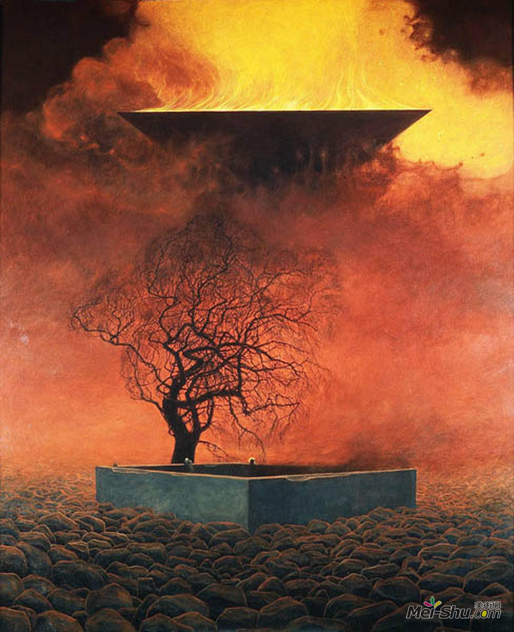 济斯瓦夫·贝克辛斯基(Zdzislaw Beksinski)高清作品《无题》