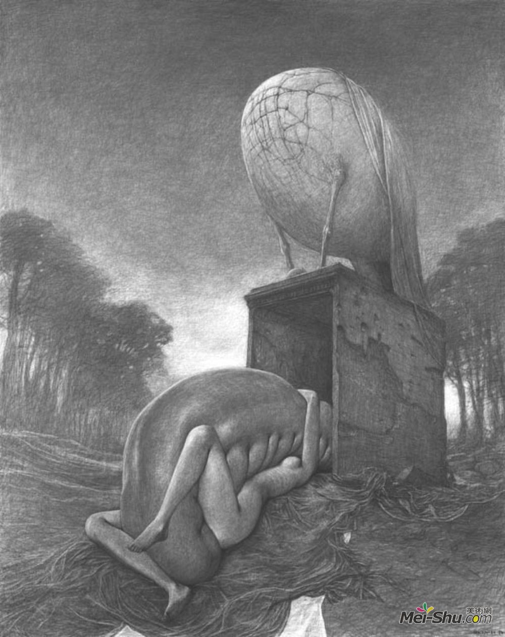 济斯瓦夫·贝克辛斯基(Zdzislaw Beksinski)高清作品《无题》