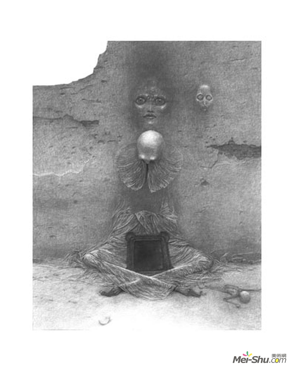 济斯瓦夫·贝克辛斯基(Zdzislaw Beksinski)高清作品《无题》