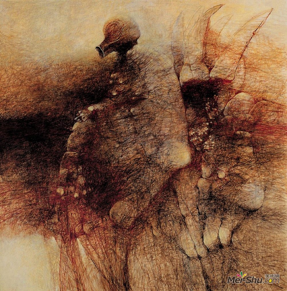 济斯瓦夫·贝克辛斯基(Zdzislaw Beksinski)高清作品《无题》