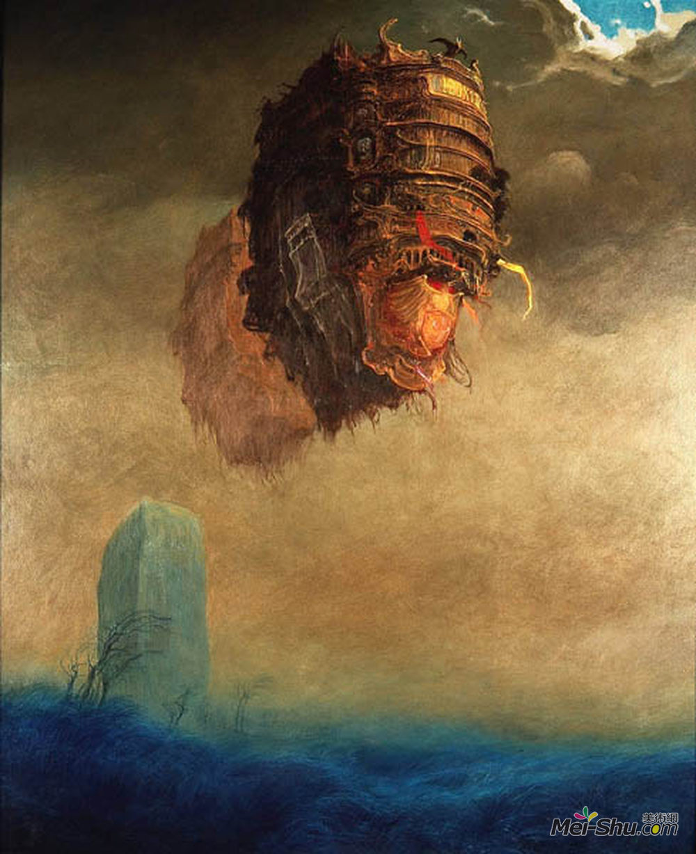 济斯瓦夫·贝克辛斯基(Zdzislaw Beksinski)高清作品《无题》