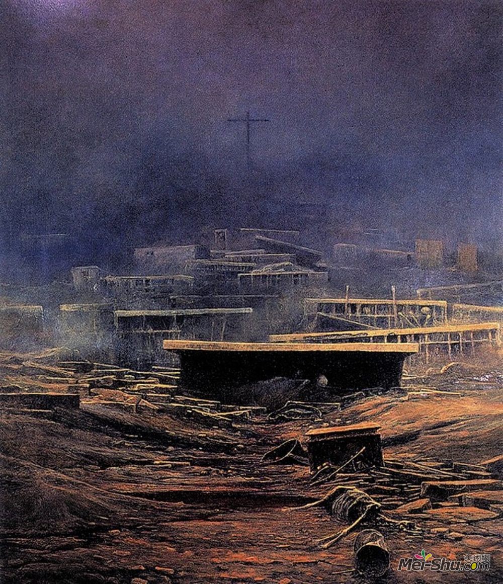 济斯瓦夫·贝克辛斯基(Zdzislaw Beksinski)高清作品《无题》