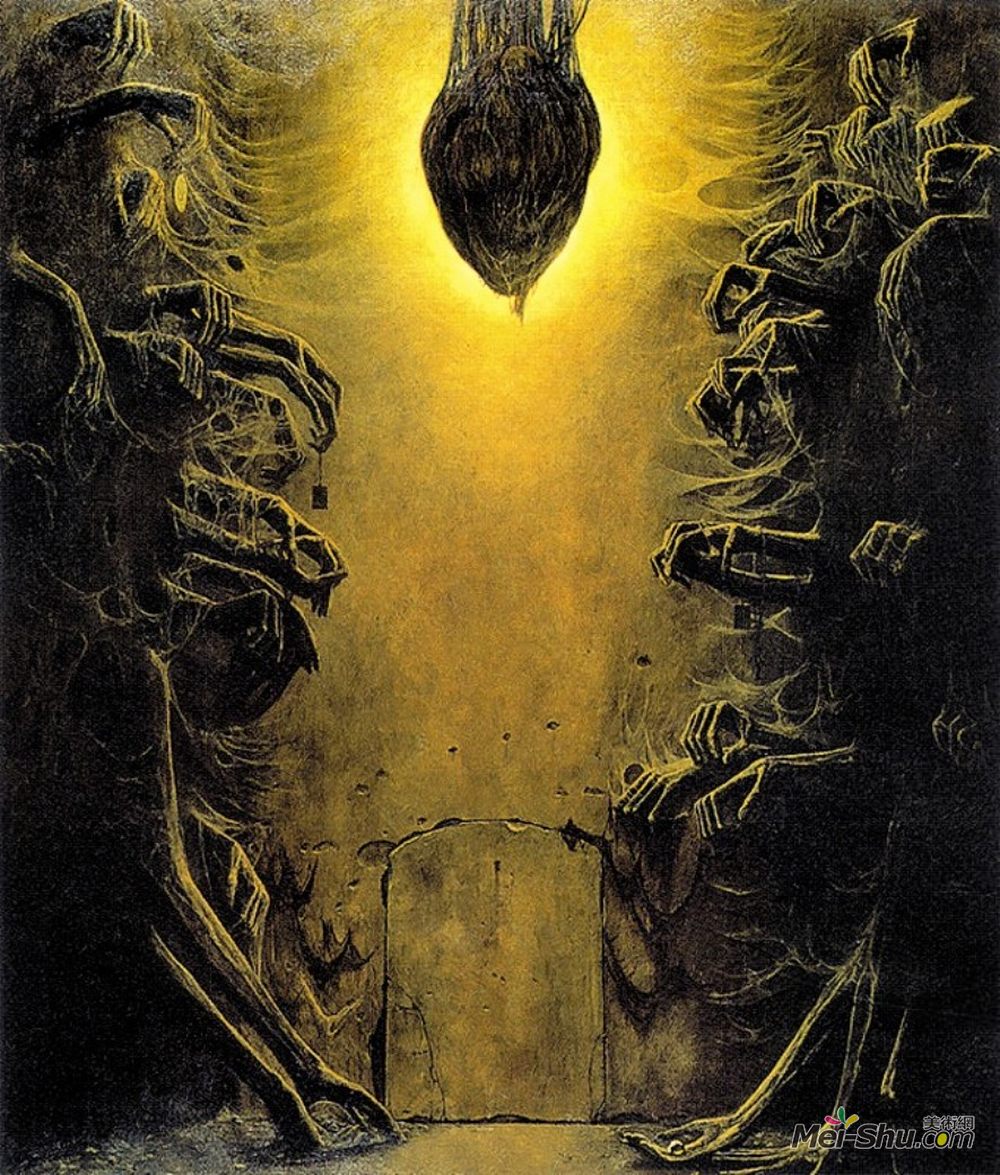 济斯瓦夫·贝克辛斯基(Zdzislaw Beksinski)高清作品《无题》