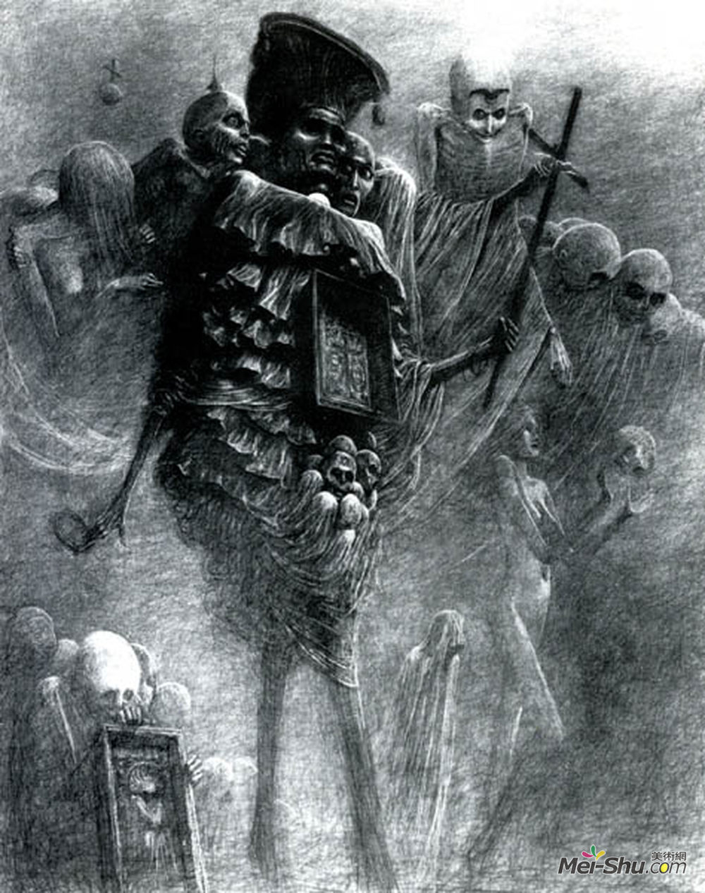 济斯瓦夫·贝克辛斯基(Zdzislaw Beksinski)高清作品《无题》