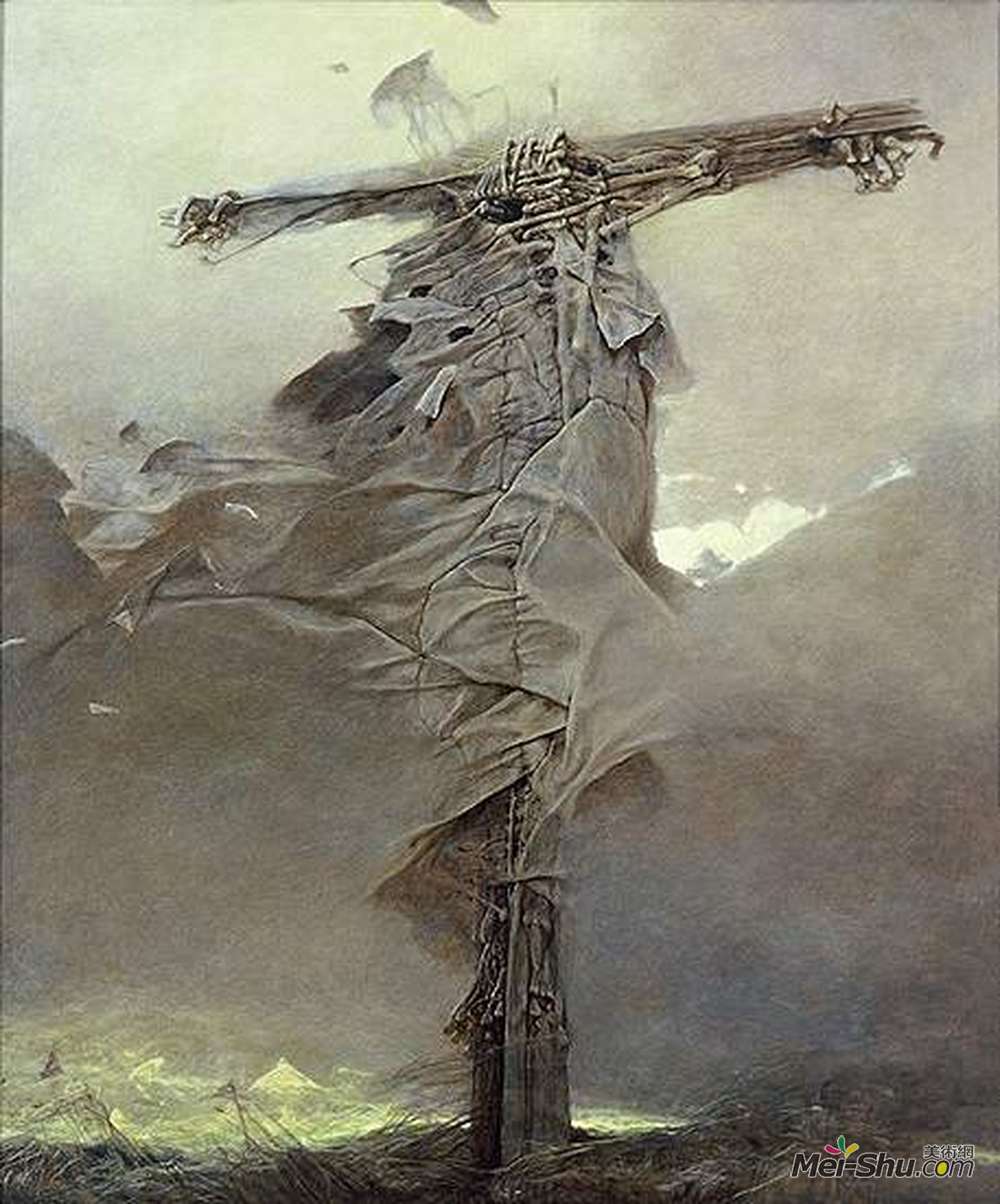 济斯瓦夫·贝克辛斯基(Zdzislaw Beksinski)高清作品《无题》