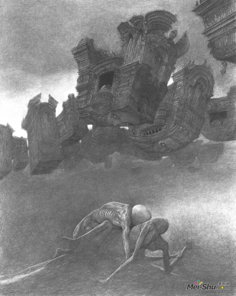 济斯瓦夫·贝克辛斯基(Zdzislaw Beksinski)高清作品《无题》