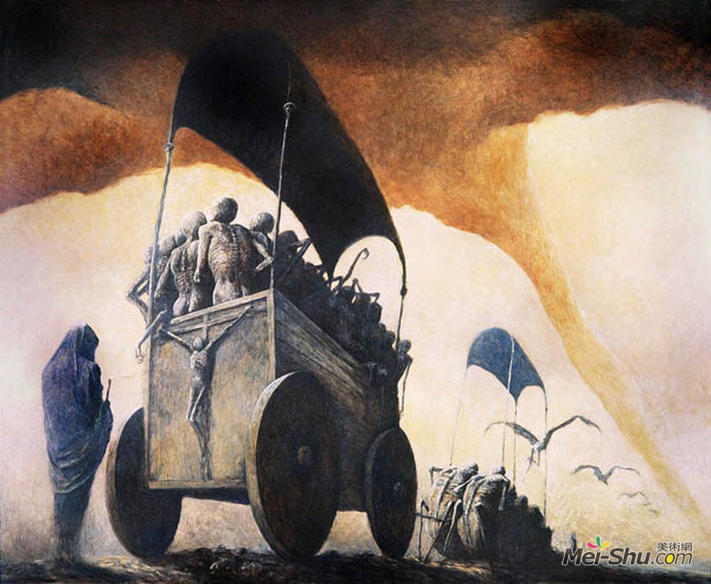 济斯瓦夫·贝克辛斯基(Zdzislaw Beksinski)高清作品《无题》