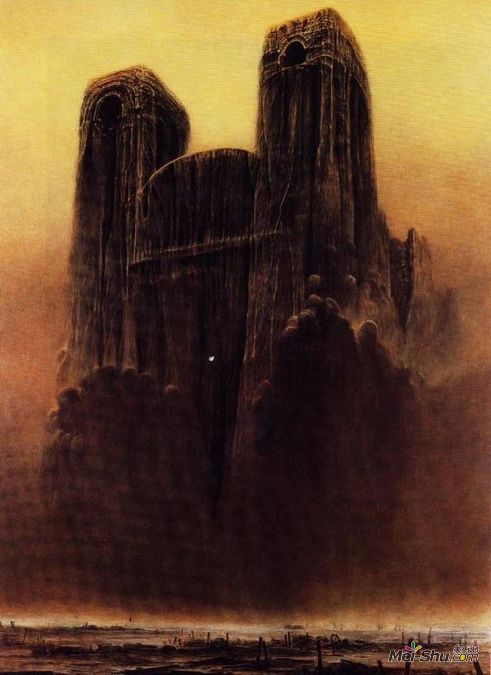 济斯瓦夫·贝克辛斯基(Zdzislaw Beksinski)高清作品《无题》