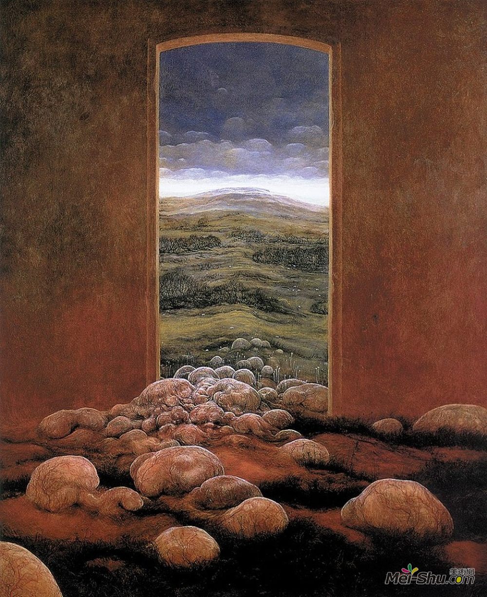 济斯瓦夫·贝克辛斯基(Zdzislaw Beksinski)高清作品《无题》