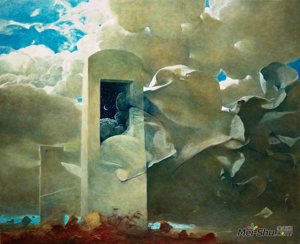 济斯瓦夫·贝克辛斯基(Zdzislaw Beksinski)高清作品《无题》