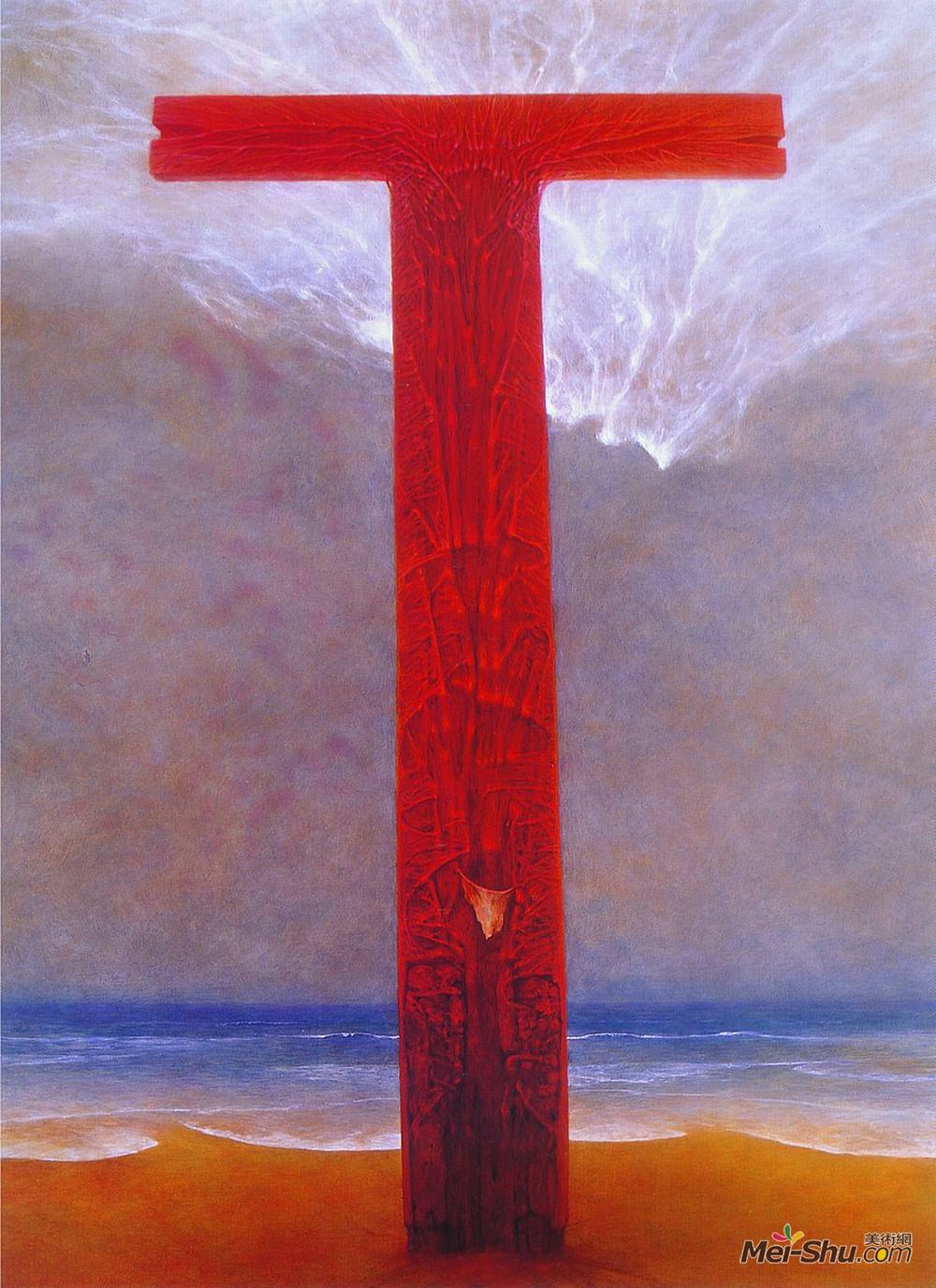 济斯瓦夫·贝克辛斯基(Zdzislaw Beksinski)高清作品《无题》