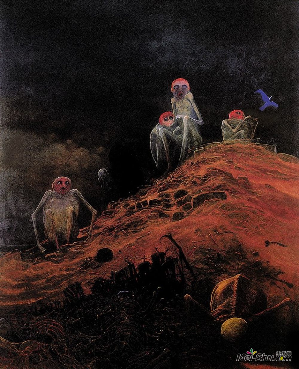 济斯瓦夫·贝克辛斯基(Zdzislaw Beksinski)高清作品《无题》