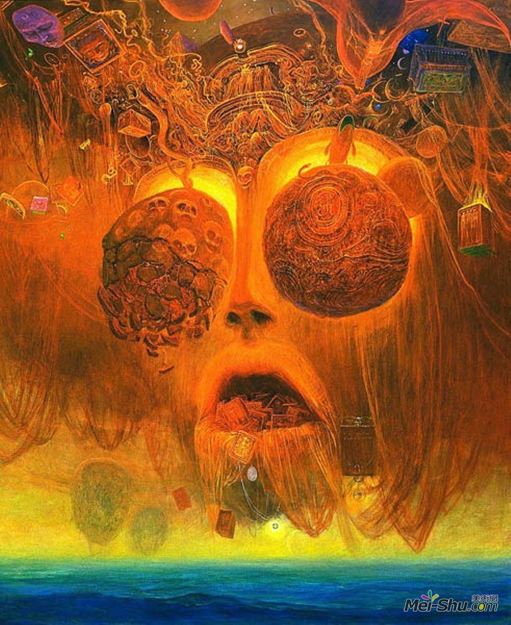 济斯瓦夫·贝克辛斯基(Zdzislaw Beksinski)高清作品《无题》