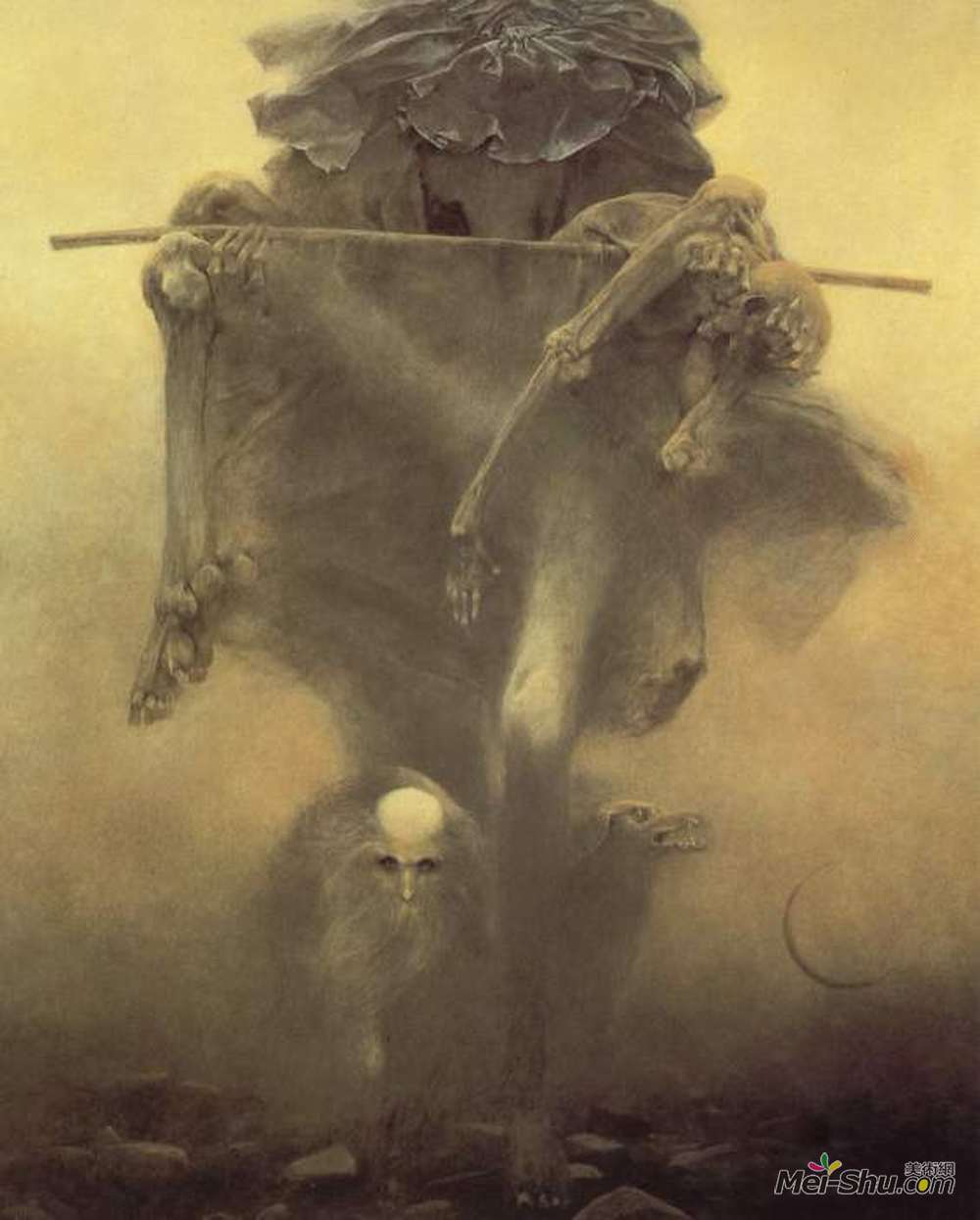 济斯瓦夫·贝克辛斯基(Zdzislaw Beksinski)高清作品《无题》