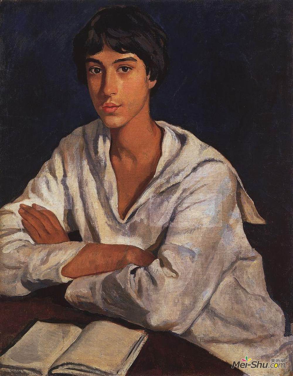 齐内达·塞莱布里阿库娃(Zinaida Serebriakova)高清作品《小儿科肖像画》