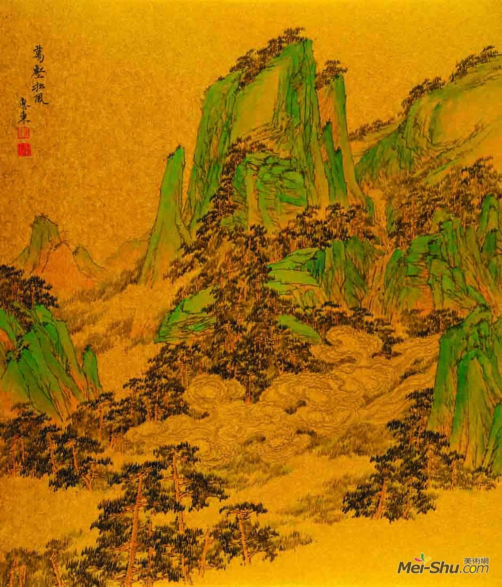 万壑松风图