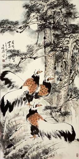 明月惊山鸟