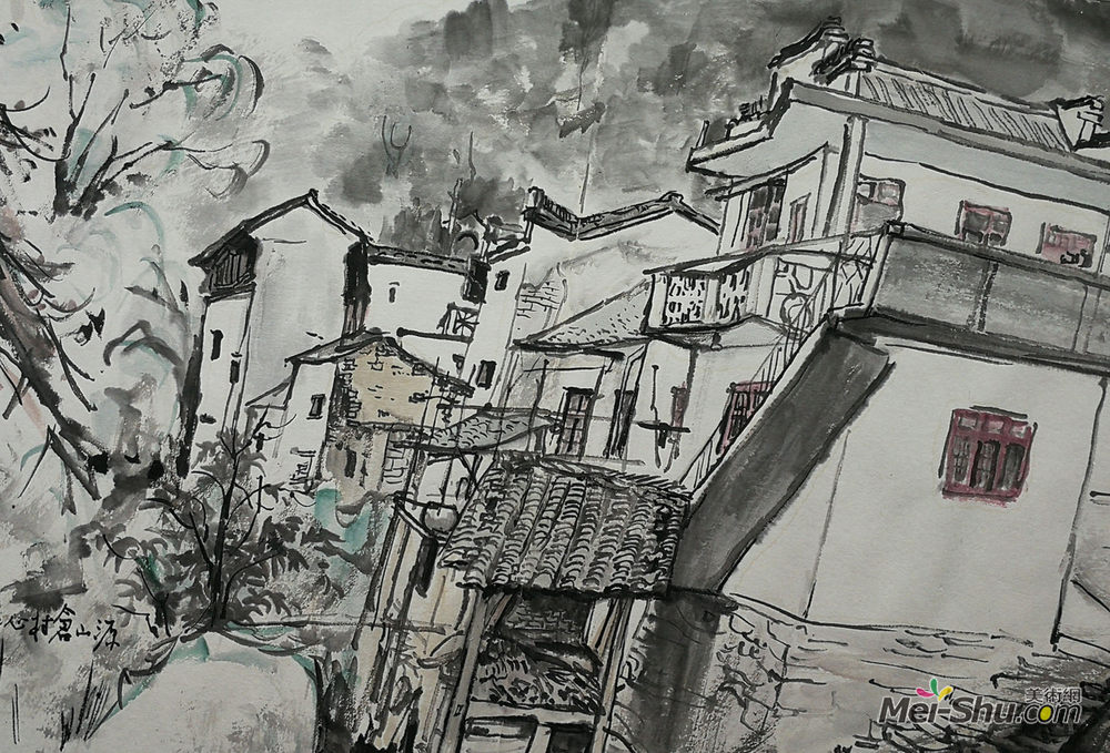 皖淅1号旅游道歙县写生-4