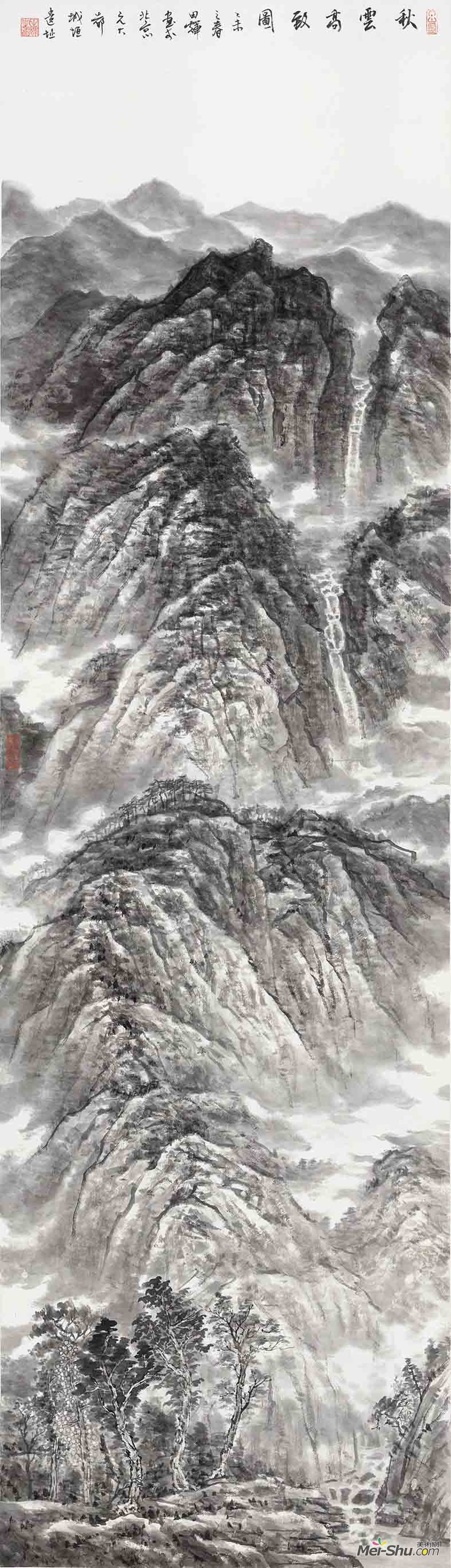《秋云高致图》