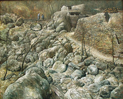 《送别》油画
