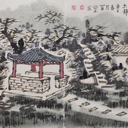 青山闲碧溪,人净秋亦静