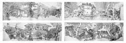 《下浩`老街系列组图》钢笔画