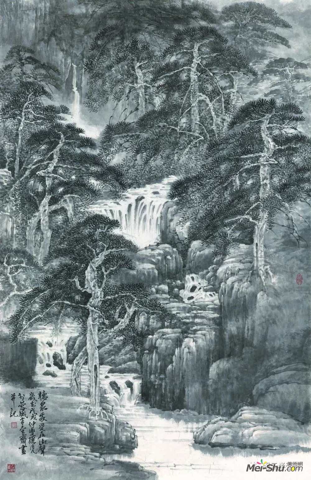 听泉我爱在山声