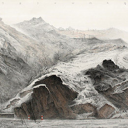 瑞雪漫落太行山