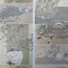 《西园拾秋写丹青》