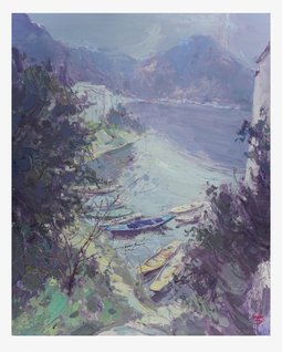 新安江畔（油画）