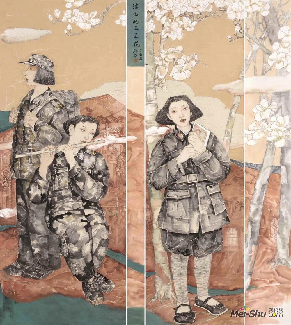 洁白的玉兰花
