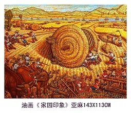 油画《家园印象》